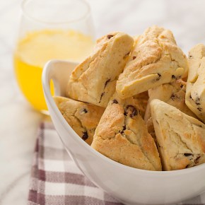 mini orange-cranberry scones, breakfast, pastry