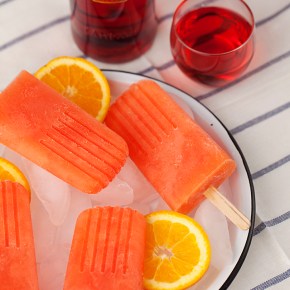 campari popsicles, popsicles, boozy pops, potails, frozen treat, summer, dessert