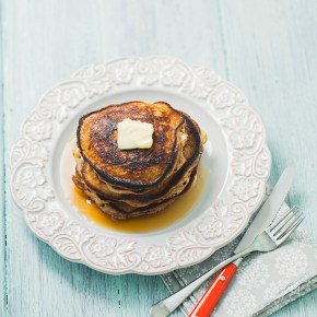 sour cream gluten-free pancakes, pancakes, breakfast