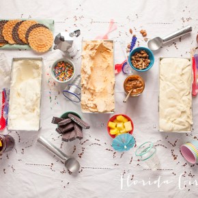 ice cream dinner party, ice cream, frozen treats, summer, let them eat ice cream, kids, adults, Cupcakes Cocktails &Kids, Florida Girl Cooks, food bloggers, collaboration