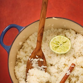 coconut rice, coconut, caribbean food, tropical