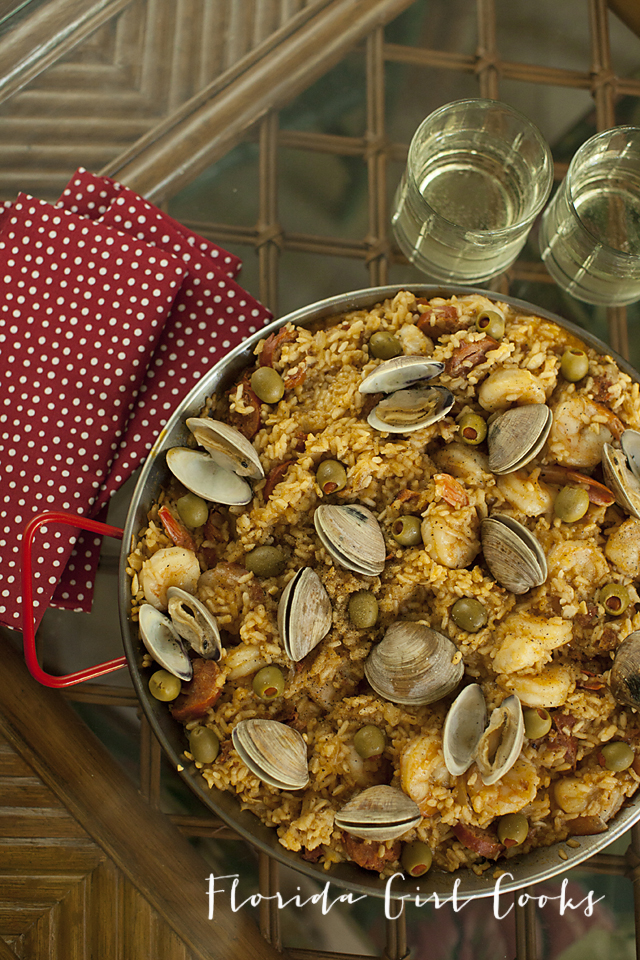 paella, spanish cooking, seafood