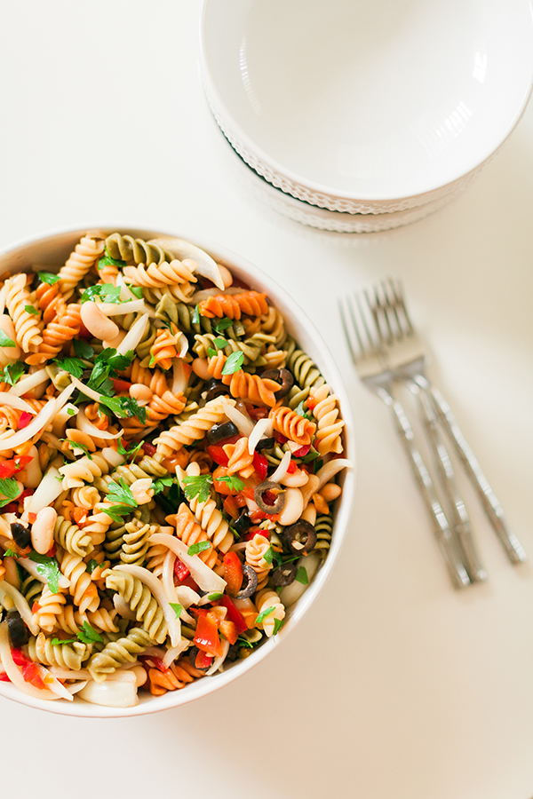 Italian Pasta Salad, Italian food, Party food, potluck, food blogger, Florida Girl Cooks