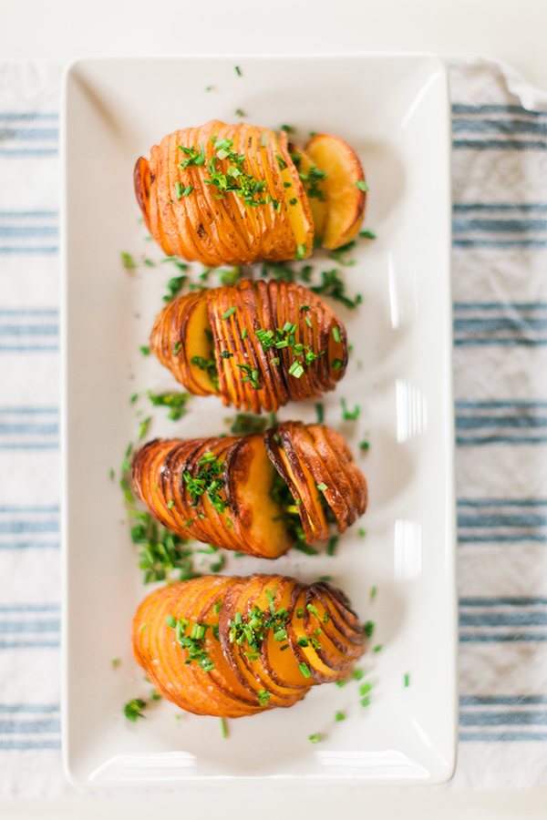 hasselback potatoes, potatoes, sides, easy dinner, food blogger, Florida Girl Cooks