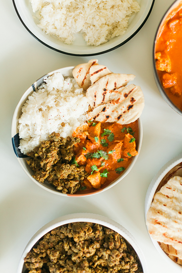 indian feast, tikka masala, naan, lentil dahl, indian eats, middle eastern food, spicy, food blogger, Florida Girl Cooks